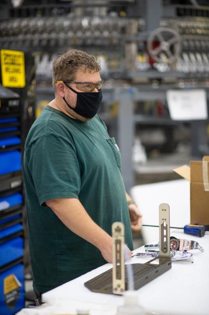 NASA image: Michoud Assembly Facility Employees Wear PPE As Site Transitions to Stage 3 of NASA’s Return-To-Work Framework